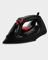 Clikon Ceramic Plated Steam Iron | 2200W Power | 320ml Water Tank Capacity | Adjustable Temperature Control | Anti-Drip Function | Overheat Protection | CK4139 - Black