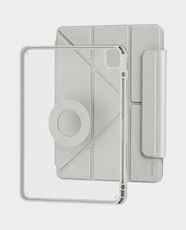 Hoco DG9 Magnetic Anti-Shock Protective Case with Pencil Holder for Apple iPad Air 13 2025 and 2024 13-Inch | Multi-Angle Stand | Super Magnetic Design | 5 Viewing Angles - Grey