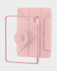 Hoco DG9 Magnetic Anti-Shock Protective Case with Pencil Holder for Apple iPad Air 11-inch 2025 and 2024 | Multi-Angle Stand | Super Magnetic Design | 5 Viewing Angles - Pink
