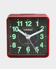 CASIO Analog Table Clock TQ-140-4DF - Red in Qatar