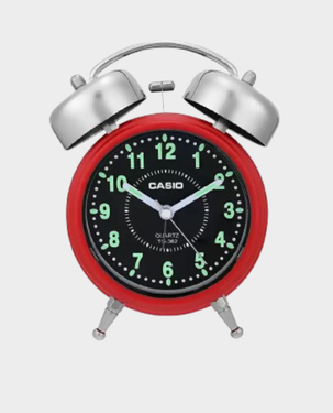 Buy CASIO Analog Table Clock TQ-362-4ADF Red in Qatar