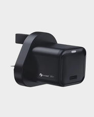 NYORK Prime Series Universal Home Adapter 20W | GaN Technology | USB-C 20W Fast Charging | UK 3-Pin Plug | 100-240V Universal Input | Compact Travel Charger - Black
