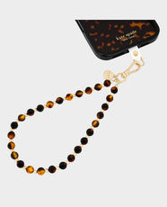 Kate Spade Newyork Tortoise Phone Charm | Fits All Phone Cases | Sleek Tortoise Beads | Carry Your Phone Hands-Free