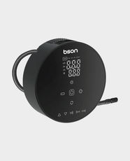 bson Sound Speaker Tire Inflator | 4-in-1 Multi-Function Device | 4500mAh Battery | Built-in Air Pump and Bluetooth | Power Bank Function | LED Lighting | USB-C Charging | Ideal for Travel and Outdoor Use | TG069 - Black