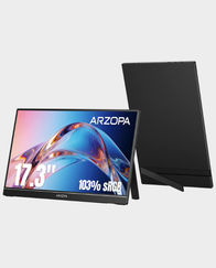 Arzopa A1M 17.3-Inch FHD Portable Monitor with Built-In Stand in Qatar