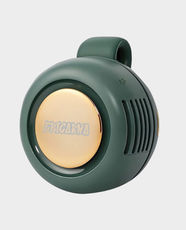 EpicArma Whirlwind Portable Fan | <25dB Ultra-Quiet Bladeless Cooling | USB Rechargeable Battery | 3 Adjustable Speeds | 360° Adjustable Rotating Clip - Green