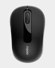Rapoo M10 Plus Wireless Optical Mouse | Wireless 2.4 GHz | Upto 1200DPI | 3 Buttons | Upto 12 Months Battery Life | Compatible with MacOS and WIndows - Black