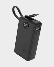Moxedo Porta-Go+ 10000mAh Power Bank With Built-In USB-C Cable - Black in Qatar