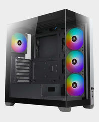 GamerTek Stellar Mid Tower ATX Gaming Case - Black in Qatar