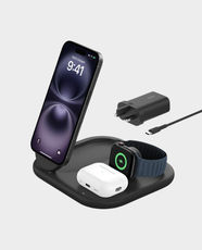 belkin BoostCharge 3 In 1 Magnetic Foldable Wireless Charger | 15W | Wireless Charger | Qi2 Technology | WIZ029MYBK - Black