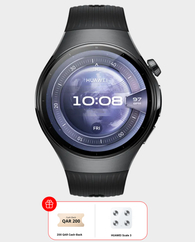 Huawei Watch 5 (46mm, LTE) - Black in Qatar