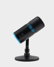 GamerTek Phantom Gaming Microphone Kit | USB-C Condenser Mic | 16mm Transsound Condenser | Boom Arm and Pop Filter - Black
