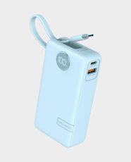 Moxedo Porta-Go+ 10000mAh Power Bank With Built-In USB-C Cable - Blue in Qatar