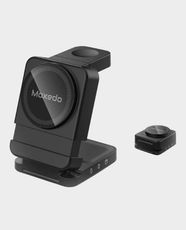 Moxedo 3-in-1 Foldable | iWatch and Samsung Watch | 15W Wireless Charging Station | MX-WCS001 - Black
