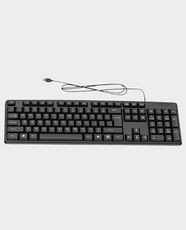 Heatz ZK17 Wired Keyboard | 104 Keys | USB A Interface | Full-Size Layout | Smooth and Responsive Typing | Plug and Play - Black