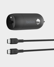 belkin BoostCharge 30W USB-C Car Charger with USB-C to USB-C Cable | Fast Charging | CCA004BT1MBK-B6 - Black