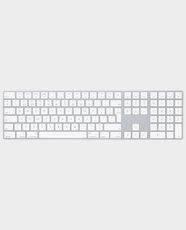 Apple Magic Keyboard with Numeric Keypad | English Layout | Rechargeable Battery | Multimedia Keys | Lightning Port | MXCJ3B/A -White