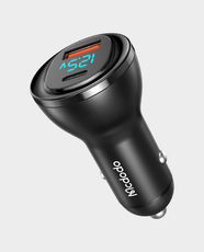 Mcdodo 95W Digital Display PD Car Charger | PD 65W USB-C & QC 30W USB-A Fast Charging | Smart LED Digital Display | Aluminum Alloy Material | Multi-Protection Functions | IT-052119 - Black