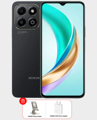 HONOR X6b 6GB 256GB (HONOR 25W Power Adapter + HONOR Phone Holder) - Midnight Black