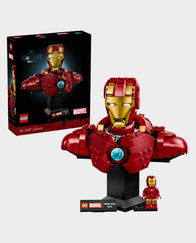 LEGO Marvel Iron Man Mk4 Bust Buildable Model for Adults with Minifigure in Qatar