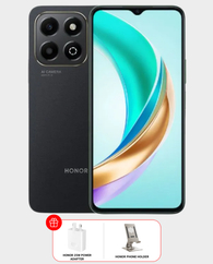 HONOR X6b 6GB 256GB (HONOR 25W Power Adapter + HONOR Phone Holder) - Midnight Black