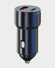 bson 48W Fast Car Charger | Dual USB-A & USB-C Ports | QC 3.0 Fast Charging | 25W PD Output | Smart Safety Protection | Compatible with Smartphones, Tablets and Other Gadgets | CLR089 - Black