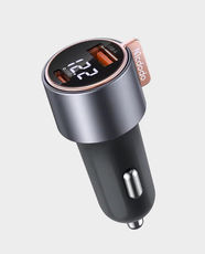 Mcdodo Digital Display PD Car Charger | 75W Power | USB-C PD 3.0 + USB-A Fast Charging | LED Voltage Display | Dual Port | 12V–24V Universal | Metallic Finish Material | IT-052118
