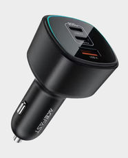 Acefast B18 Fast In-Car Charger | 200W Maximum Output | Dual 100W USB-C Ports | 36W USB-A Port | PPS, PD 3.0 and QC 4+ Support | Light Indicator | Multiple Safety Protections - Black