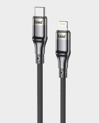 Exact USB-C to Lighting 20W, 2m Cable Nylon Cable - Black in Qatar