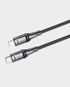 Exact USB-C to Lighting Nylon Cable  20W 2m EX794 - Black