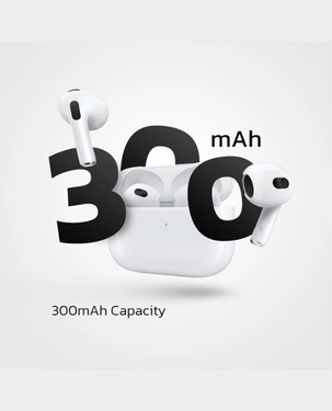 Exact EX13 Wireless Headset TWS Pro 3| Bluetooth 5.3 | 4H Play Time | Touch Sensor - White