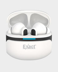 Exact Cyberox TWS | Bluetooth 5.4 | 22H Battery Life | Hi-Fi Sound | Touch Sensor | EX1245 - White