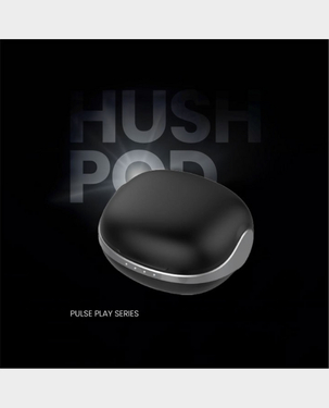 Exact Hushpod Noise Cancelling Earphone | Bluetooth 5.3 | 6.5H Play Time | Touch Sensor | EX1071 - Black