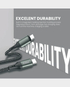Exact USB-C to USB-C Cable | 60W | 1m | Fast Charging and Data Transfer | EX1105 - Black