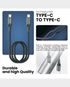 Exact USB-C to USB-C Cable | 60W | 1m | Fast Charging and Data Transfer | EX1105 - Black