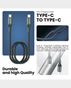 Exact USB-C to USB-C Cable | 60W | 1m | Fast Charging and Data Transfer | EX1105 - Black