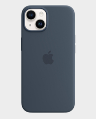 Apple Silicone Case for iPhone 14 Plus - Storm Blue in Qatar
