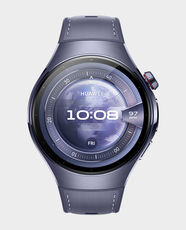 Huawei Watch 5 | 46mm | LTE | 1.5 Inch AMOLED Display | ECG & Body Temperature Sensors | 5 ATM + IP69 Water Resistant | Purple Composite Strap | Aerospace-Grade Titanium Case - Purple