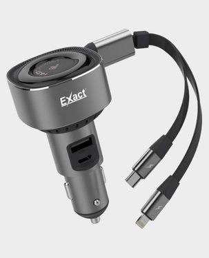 Exact 30W Car Charger With 4 In 1 Cable in Qatar