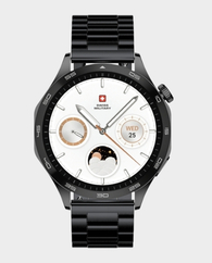 Swiss Military Swiss International Smartwatch with Black frame Black Metal Strap in Qatar