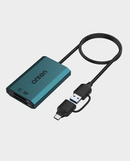 Onten 2-in-2 CFexpress Type A and SDXC Card Reader | Type-A | 1250Mbps Read Speed | 1250Mbps Write Speed | OTN-KSS-P3 - Pine Green