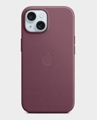 Apple FineWoven with Case for iPhone 15 - Mulberry in Qatar
