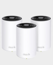 TP-Link Deco XE75 Pro AXE5400 Tri-Band Mesh Wi-Fi 6E System | 4x Internal Antennas | 1× 2.5 Gbps Port + 2× Gigabit Ports | 3 Pack - White