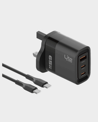 Moxedo Lite 65W GaN Charger with USB-C Cable – Black in Qatar