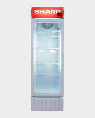 SHARP Showcase Refrigerator | Single Door | 295 Liter | Glass Display | Energy Efficient Compressor | SCH-295X-WH3 - White
