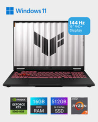 ASUS TUF A16 Ryzen 7 RTX 5060 16 Inch Gaming Laptop in Qatar