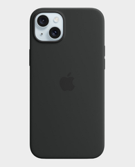 Apple Silicone Case For iPhone 15 Plus - Black in Qatar