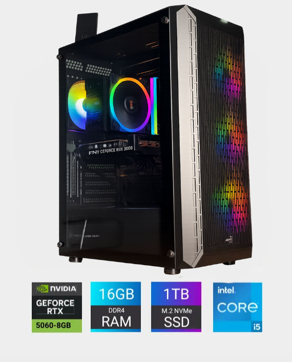 Buy Pre-Built Gaming PC i5-14400F Asus 16GB RTX 5060 Ti 32GB 1TB