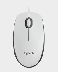 Logitech M100 Wired USB Mouse - White in Qatar