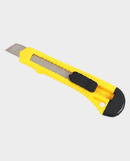 Foska Cutter Knife 18mm SX-8 | Sharp Stainless Steel Blades | Ergonomic Handle | Safety Lock | Bundle of 5 Knives - Assorted Colours